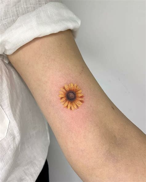 small sunflower tattoo|small sunflower tattoo meaning.